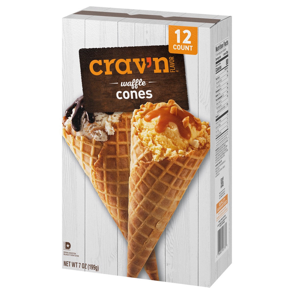 slide 4 of 4, Crav N Flvr Wffle Cones, 12 ct
