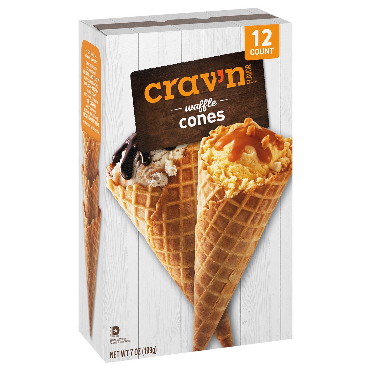 slide 2 of 4, Crav N Flvr Wffle Cones, 12 ct