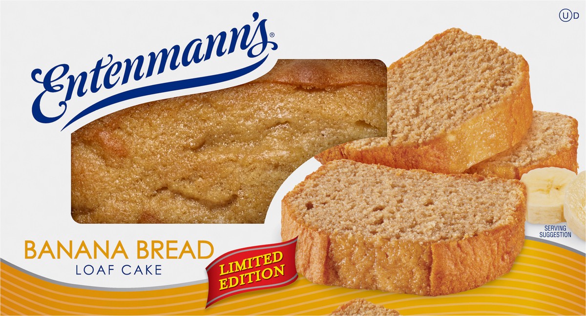 slide 3 of 7, Entenmann's Ent Banana Bread Loaf Cake, 13 oz