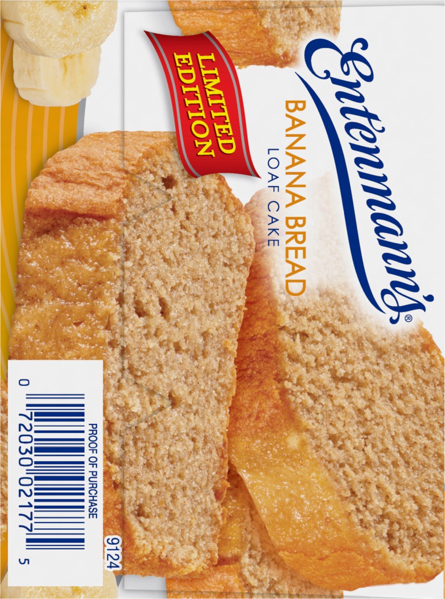 slide 7 of 7, Entenmann's Ent Banana Bread Loaf Cake, 13 oz