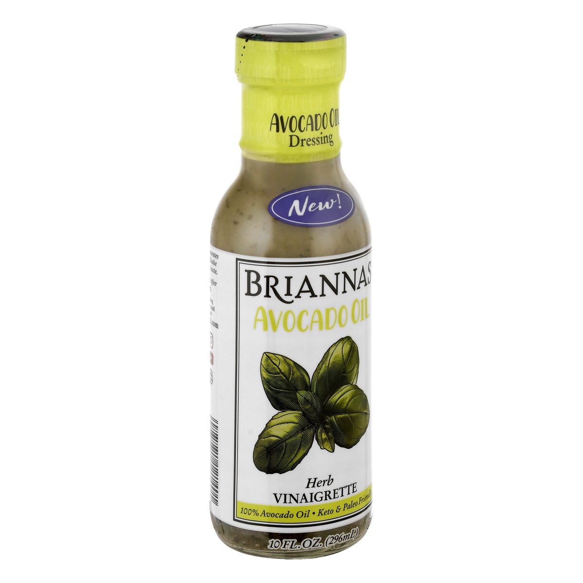 slide 5 of 12, BRIANNAS Avocado Oil Herb Vinaigrette Dressing 10 fl oz, 10 fl oz