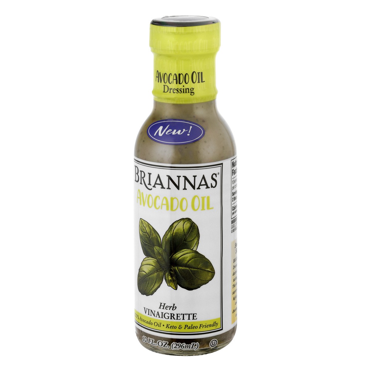 slide 4 of 12, BRIANNAS Avocado Oil Herb Vinaigrette Dressing 10 fl oz, 10 fl oz