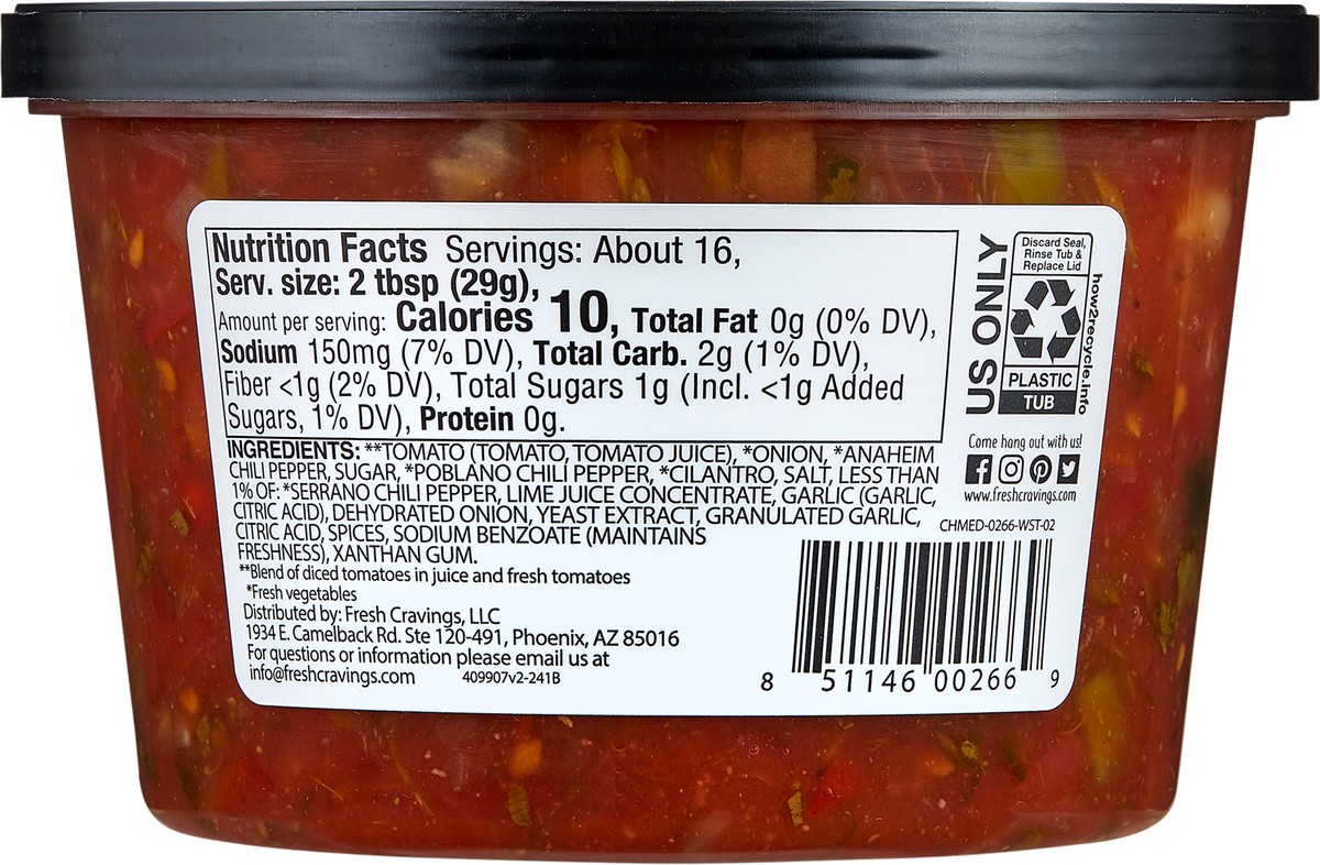 slide 6 of 6, Fresh Cravings Chunky Medium Salsa, 16 oz