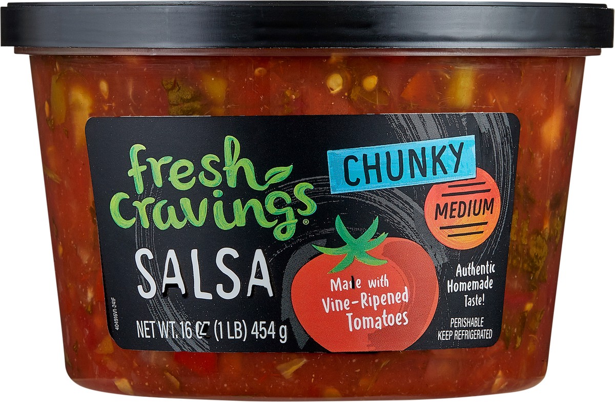 slide 4 of 6, Fresh Cravings Chunky Medium Salsa, 16 oz