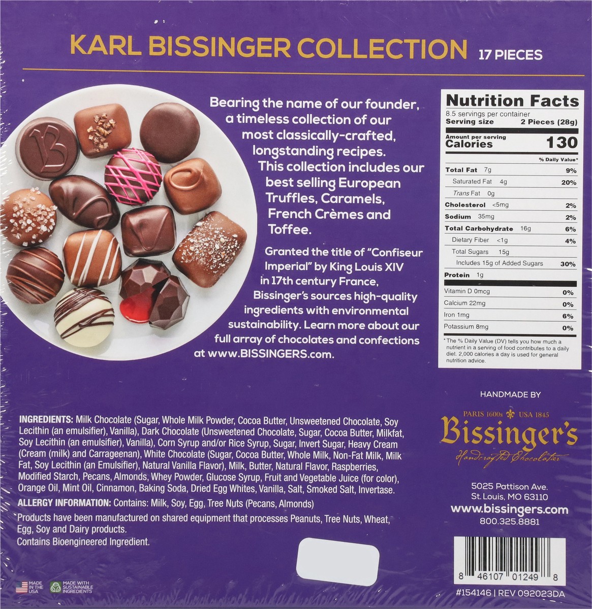 slide 3 of 13, Bissinger's Karl Bissinger Collection Assorted Chocolates 17 ea, 17 ct