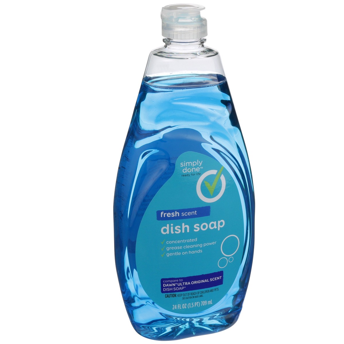 slide 4 of 9, Simply Done Dish Soap, Fresh, 24 fl oz