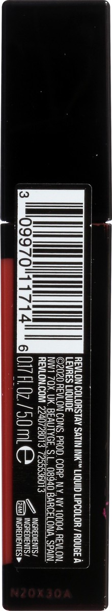 slide 3 of 9, Revlon ColorStay Satin Ink Holy Pumpkin 013 Liquid Lip Color 0.17 oz, 0.17 oz