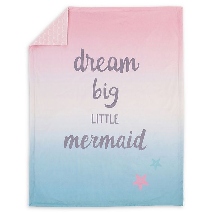 slide 1 of 3, NoJo Sugar Reef Mermaid Ombre Baby Blanket, 1 ct