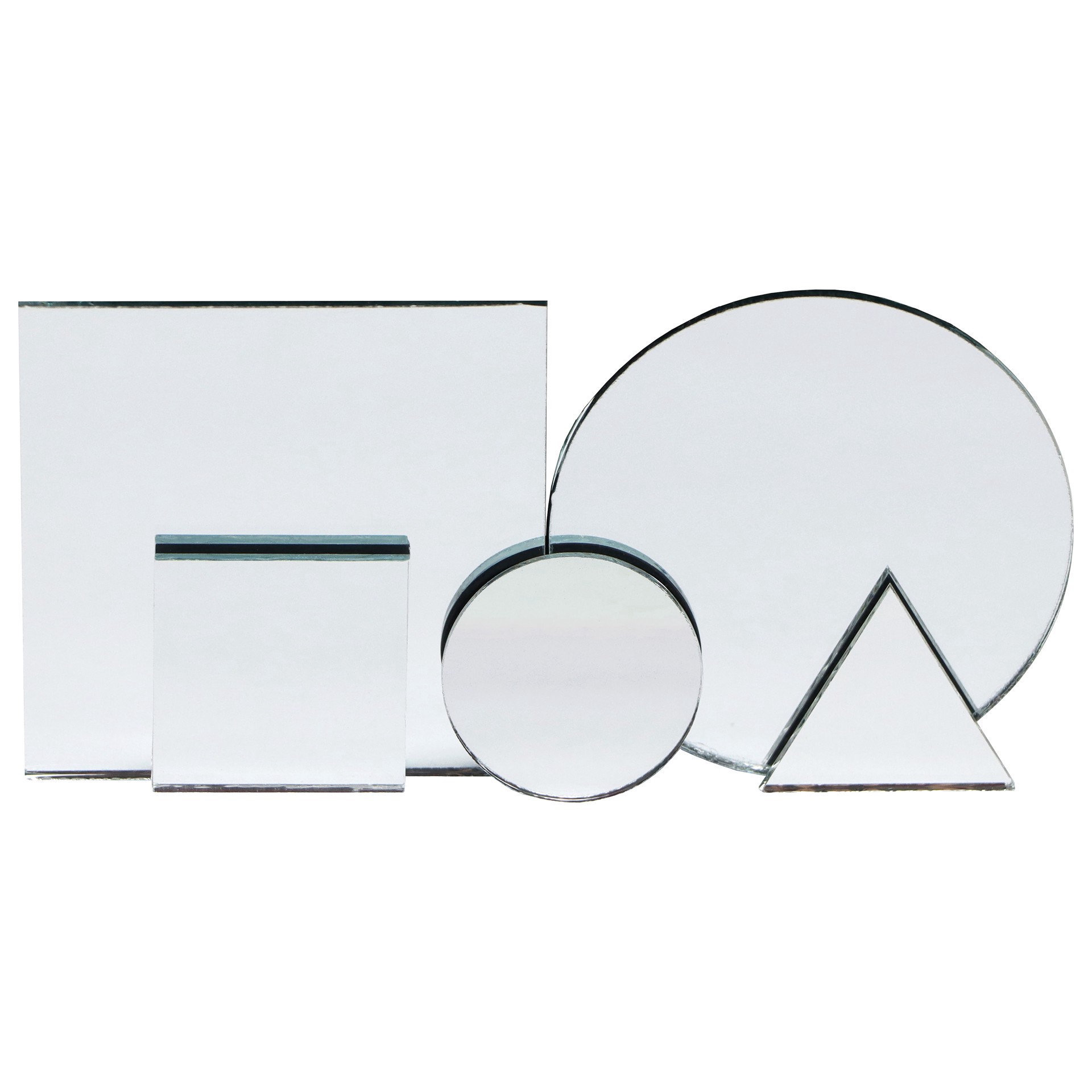 slide 4 of 4, Glass Mirror Variety Pack By Make Market, 7 square mirrors