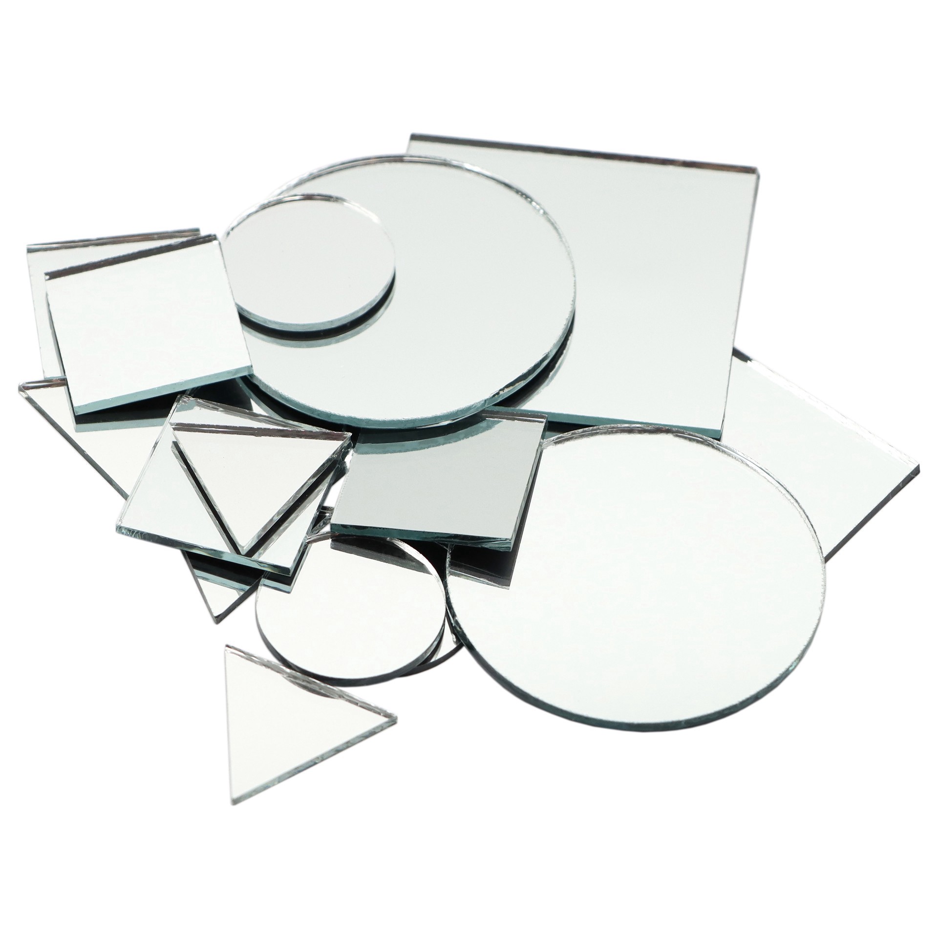slide 3 of 4, Glass Mirror Variety Pack By Make Market, 7 square mirrors