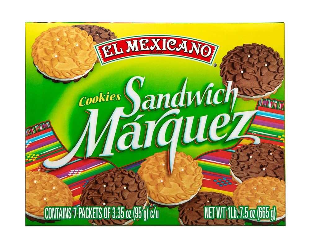 slide 1 of 1, El Mexicano Sandwich Marquez Cookies, 7 ct; 1 lb 7.5 oz