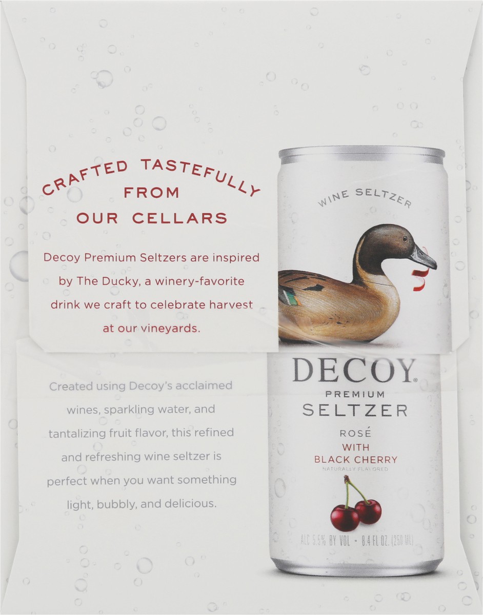 slide 12 of 14, Decoy Hard Seltzer Rose Cherry 4Pk, 33.6 fl oz