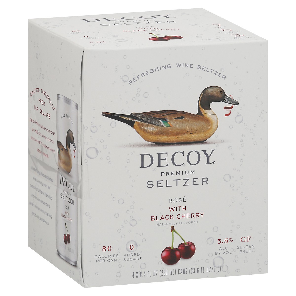 slide 13 of 14, Decoy Hard Seltzer Rose Cherry 4Pk, 33.6 fl oz