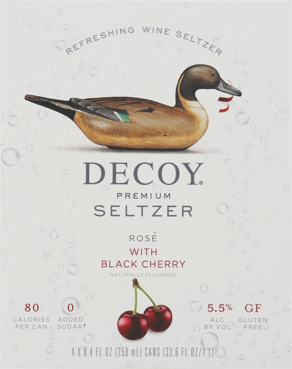 slide 14 of 14, Decoy Hard Seltzer Rose Cherry 4Pk, 33.6 fl oz