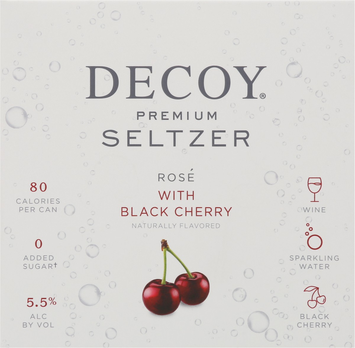 slide 5 of 14, Decoy Hard Seltzer Rose Cherry 4Pk, 33.6 fl oz