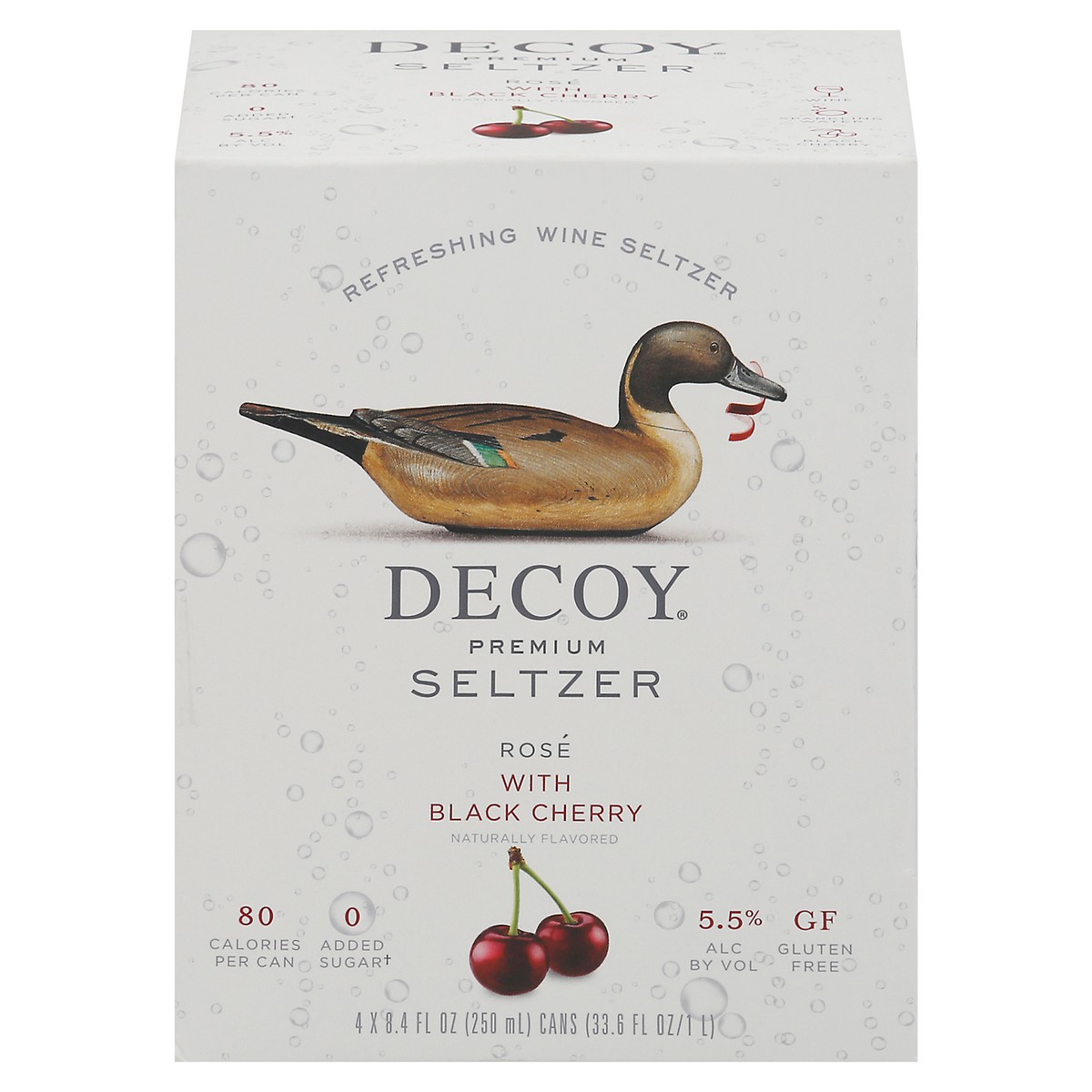 slide 1 of 14, Decoy Hard Seltzer Rose Cherry 4Pk, 33.6 fl oz