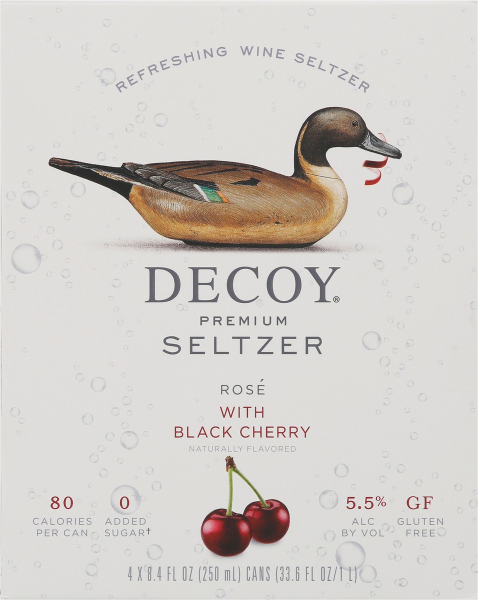 slide 11 of 14, Decoy Hard Seltzer Rose Cherry 4Pk, 33.6 fl oz