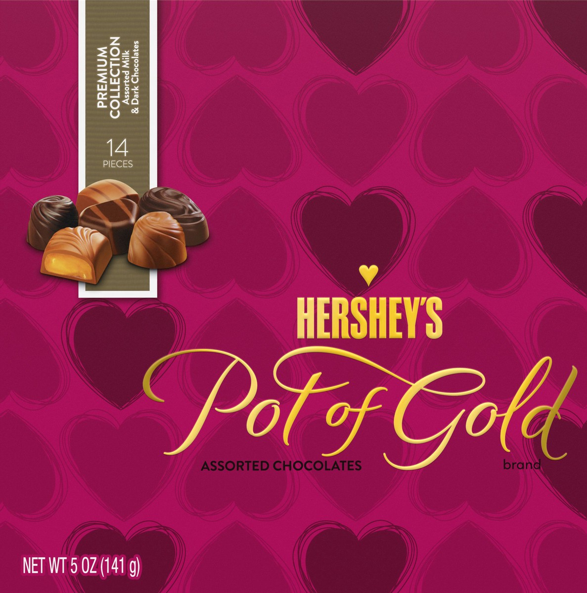 slide 1 of 3, Hershey's Hershey Box Pot O Gold Chocolate, 5 oz