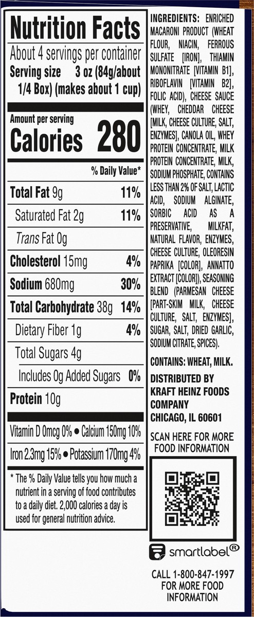 slide 5 of 9, Kraft Deluxe White Cheddar & Garlic & Herbs Mac & Cheese Macaroni and Cheese Dinner, 11.9 oz Box, 11.9 oz