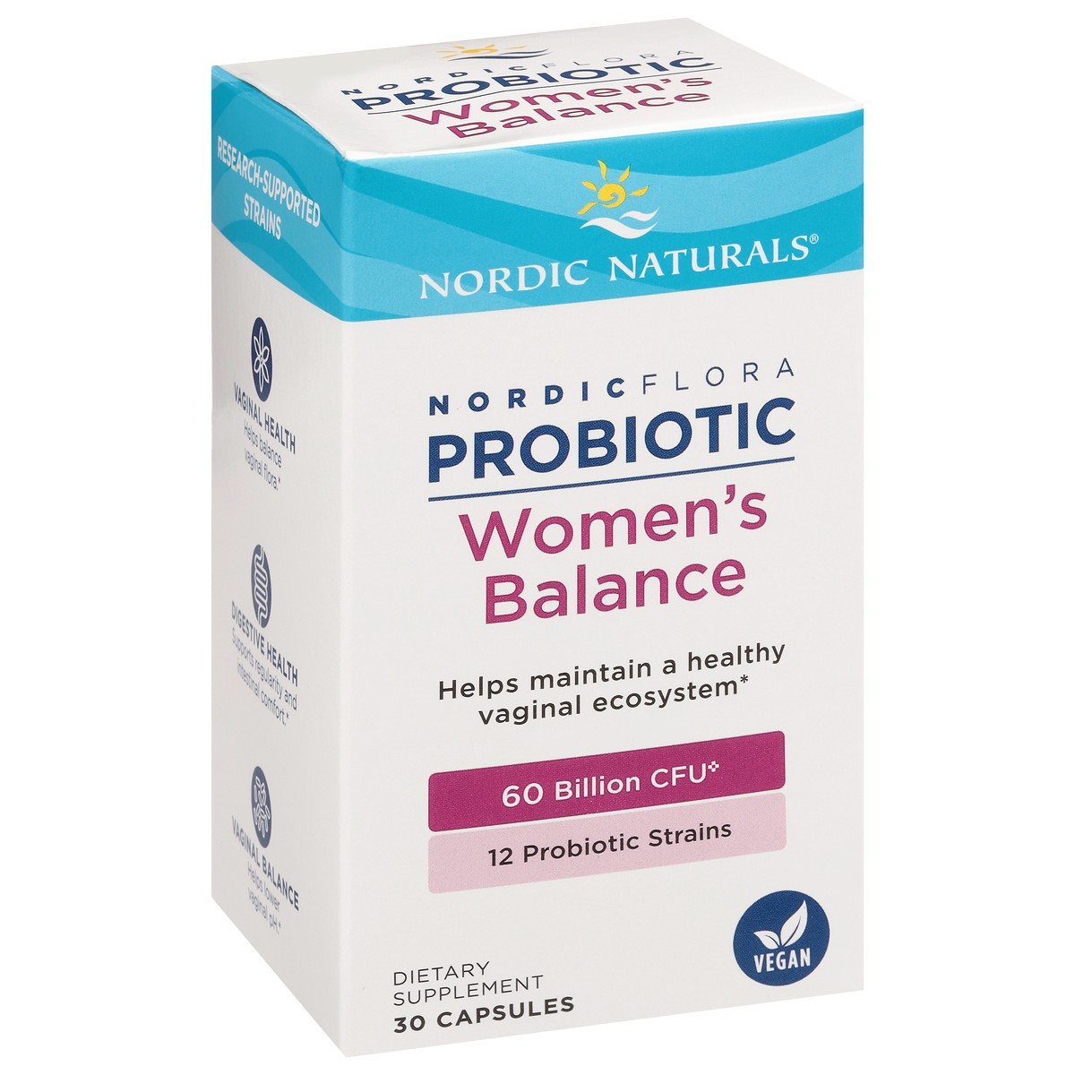 slide 7 of 9, Nordic Naturals Nordic Flora Women's Balance Probiotic 30 Capsules, 30 ct