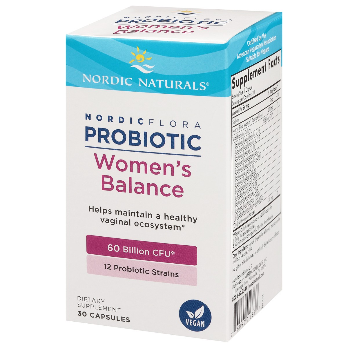 slide 4 of 9, Nordic Naturals Nordic Flora Women's Balance Probiotic 30 Capsules, 30 ct