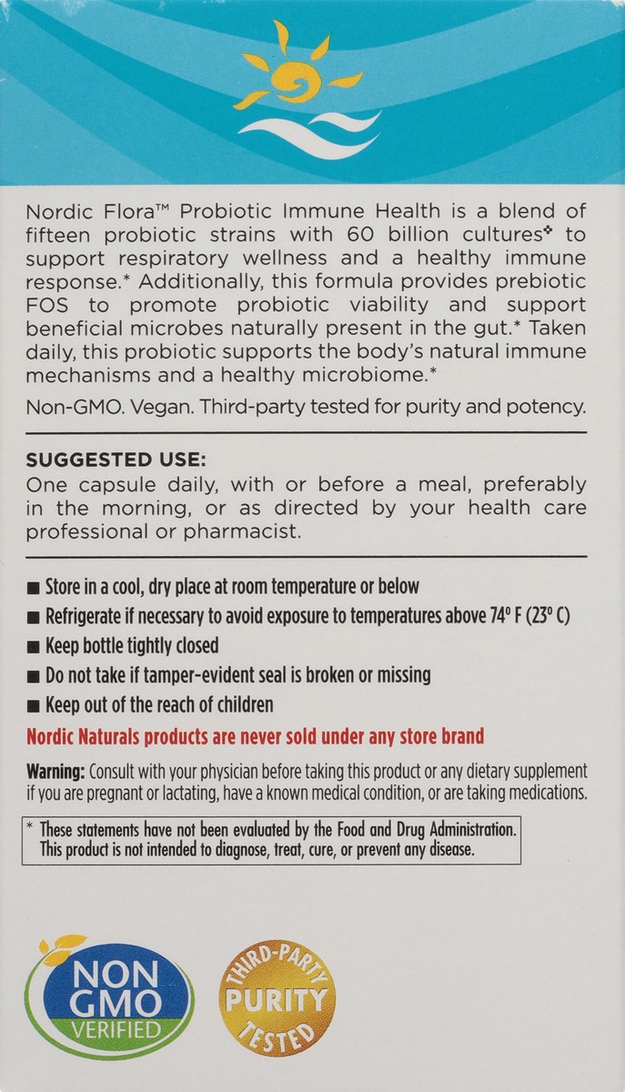slide 8 of 12, Nordic Naturals Flora Probiotic Immune Health Capsules, 30 ct