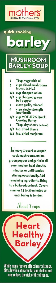 slide 2 of 6, Mother's Quick Cooking Barley 11 oz, 11 oz