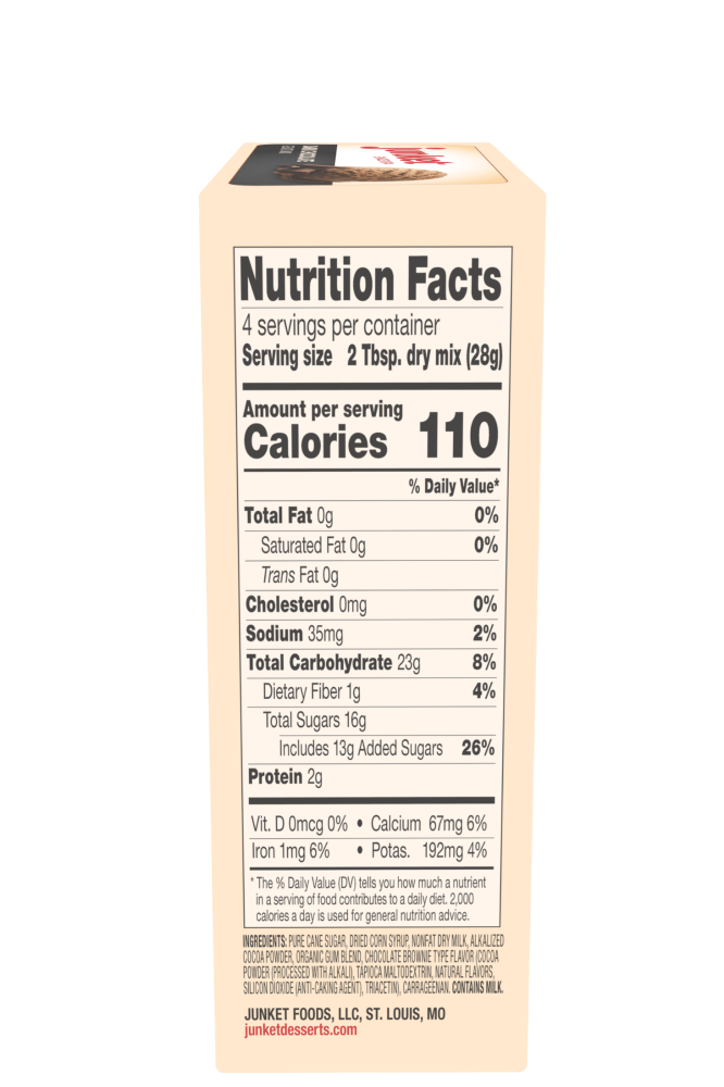 slide 3 of 3, Junket Dark Chocolate Gelato Mix, 4 oz