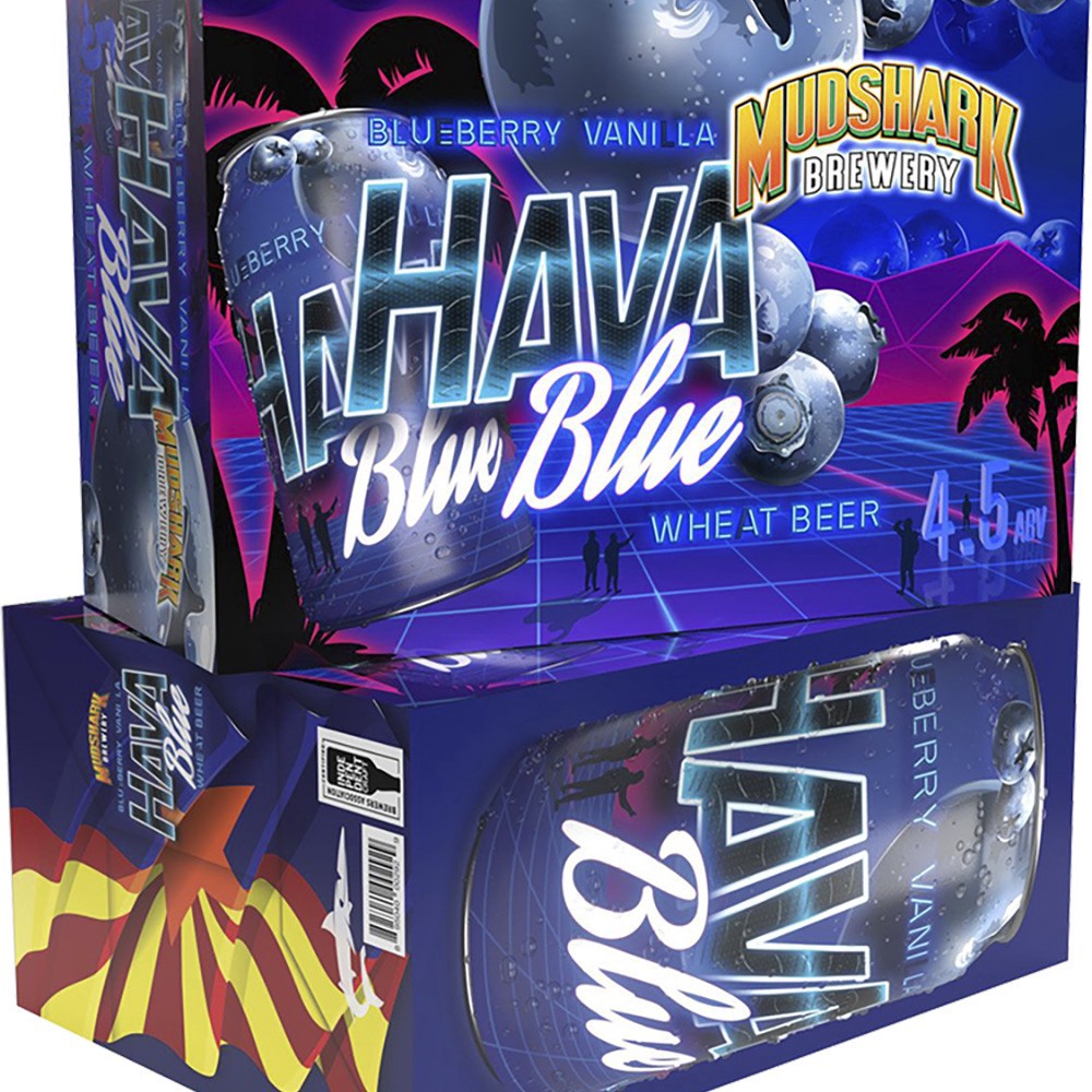 slide 1 of 1, Mudshark Havablue Blueberry Wheat, 12 ct; 12 oz