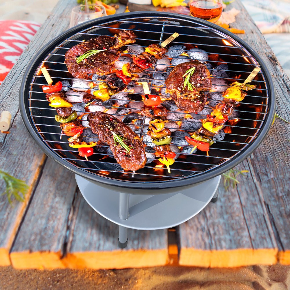 slide 2 of 4, Hd Outdoors Grilling 14In Portable Charcoal Kettle Grill, 1 ct