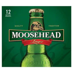 Moosehead Lager Beer - 12 pk 12 fl oz Bottles