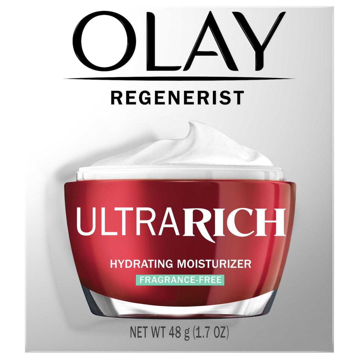 slide 1 of 22, Olay Regenerist Ultra Rich Face Moisturizer, Fragrance-Free, 1.7 Oz, 1.7 oz