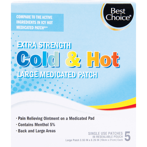 slide 1 of 1, Best Choice Cold & Hot Large Patch, 5 ct