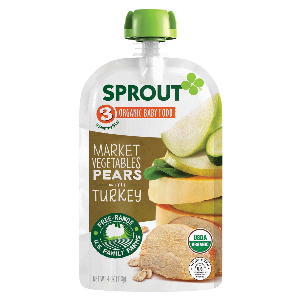 slide 1 of 1, Sprout Baby Food 4 oz, 4 oz