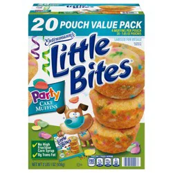 Entenmann's Little Bites Party Cake Muffins, 20 packs, Cake and Sprinkles Mini Muffins, 33 oz Multipack