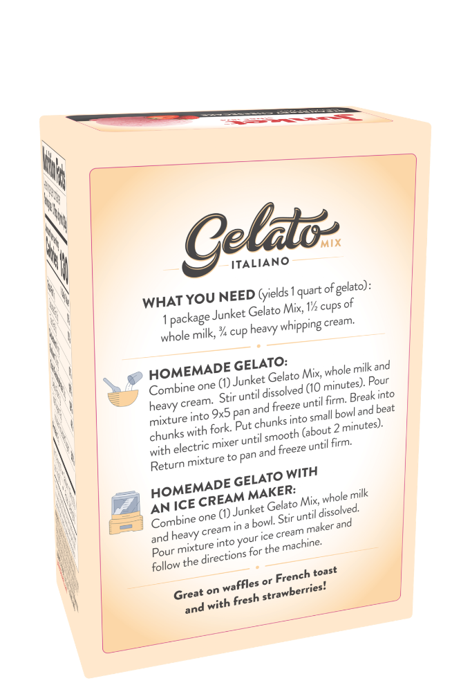 slide 4 of 4, Junket Strawberry Cheesecake Gelato Mix, 4 oz