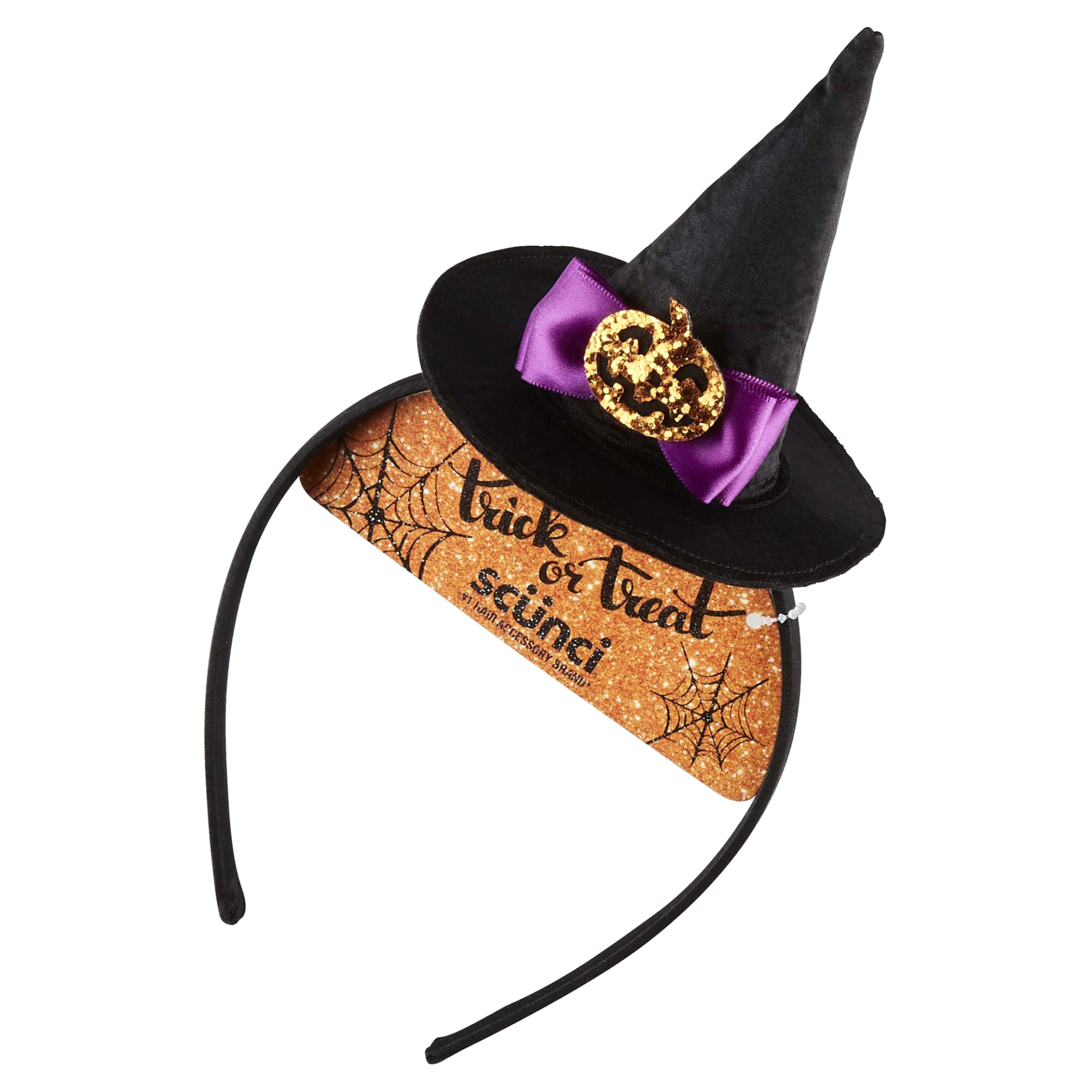 slide 1 of 1, scünci Scunci Halloween Witch Hat Headband, 1 ct