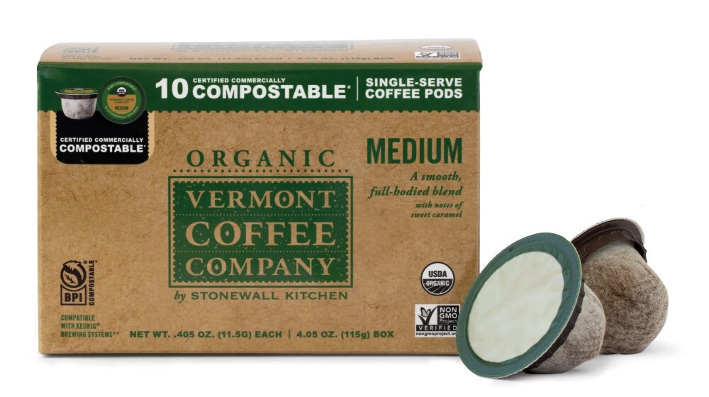 slide 4 of 4, Vermont Org Med Compostbl Coffee Pod, 10 ct