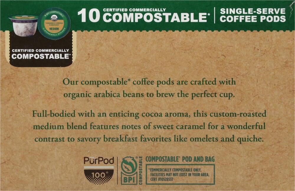 slide 3 of 4, Vermont Org Med Compostbl Coffee Pod, 10 ct
