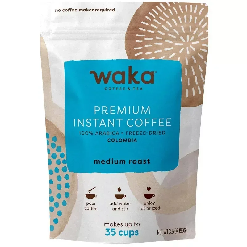 slide 1 of 6, Waka Colombian Medium Roast Premium Instant Coffee 3.5 Oz, 3.5 oz