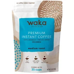 Waka Colombian Medium Roast Premium Instant Coffee 3.5 Oz