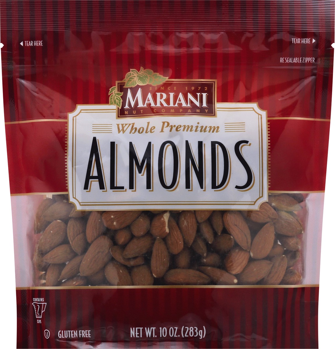 slide 1 of 10, Mariani Whole Premium Almonds 10 oz, 10 oz