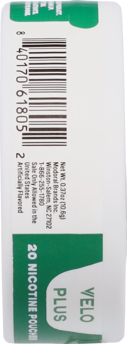 slide 5 of 12, Velo Plus 9 mg Wintergreen Nicotine Pouches 20 ea, 20 ct