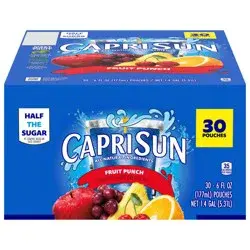 Capri Sun Fruit Punch Value Pack - 30pk/6 fl oz Pouches