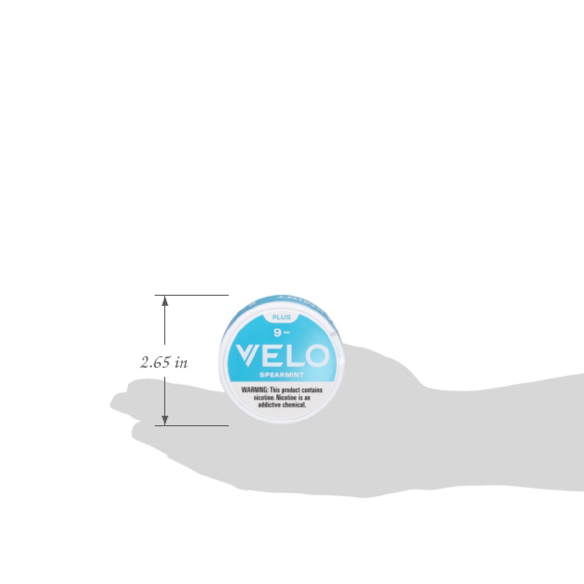 slide 9 of 12, Velo Plus 9 mg Spearmint Nicotine Pouches 20 ea, 20 ct