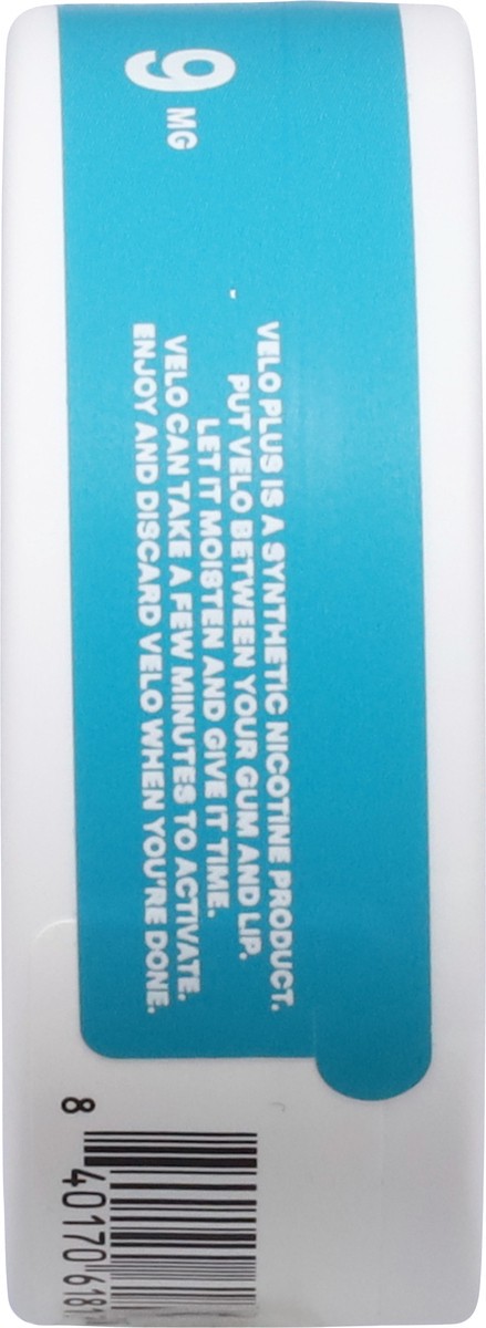 slide 7 of 12, Velo Plus 9 mg Spearmint Nicotine Pouches 20 ea, 20 ct