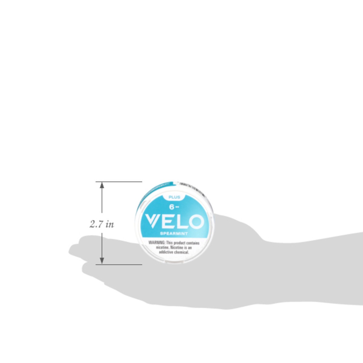 slide 3 of 13, Velo Plus 6 mg Spearmint Nicotine Pouches 20 ea, 20 ct