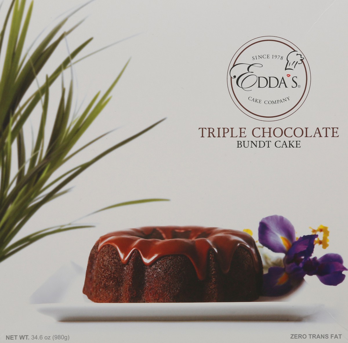 slide 10 of 14, Edda's Cake Company Cake Company Triple Chocolate Bundt Cake - Box, 30 oz