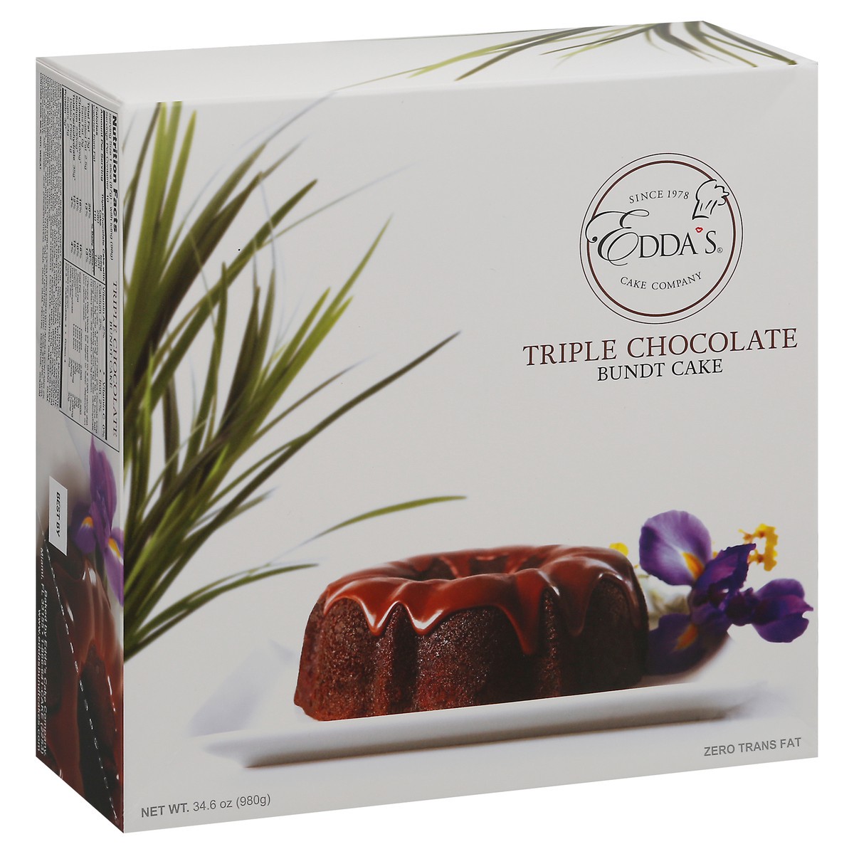 slide 13 of 14, Edda's Cake Company Cake Company Triple Chocolate Bundt Cake - Box, 30 oz