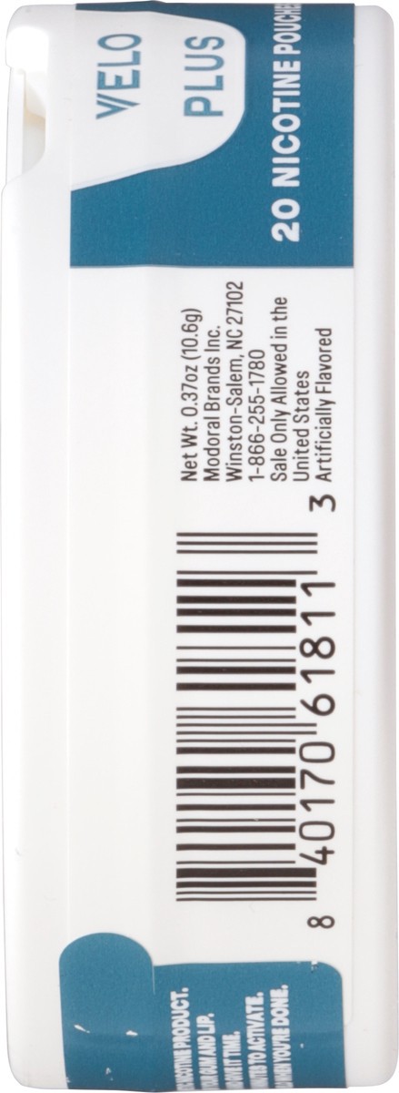 slide 5 of 12, Velo Plus 9 mg Mint Nicotine Pouches 20 ea, 20 ct